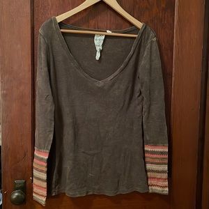 Free People Long Sleeve Henley